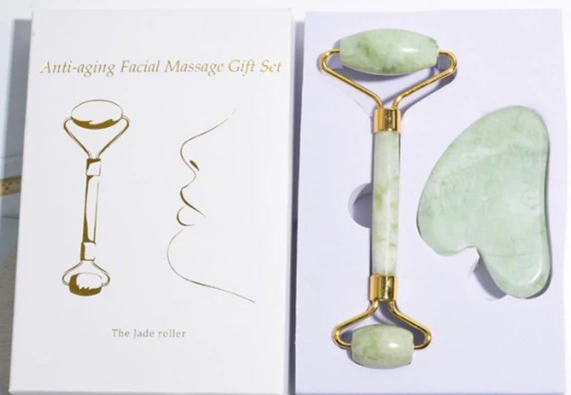 "Ultimate Beauty Tool Set: Jade Roller & Gua Sha Gift Box"