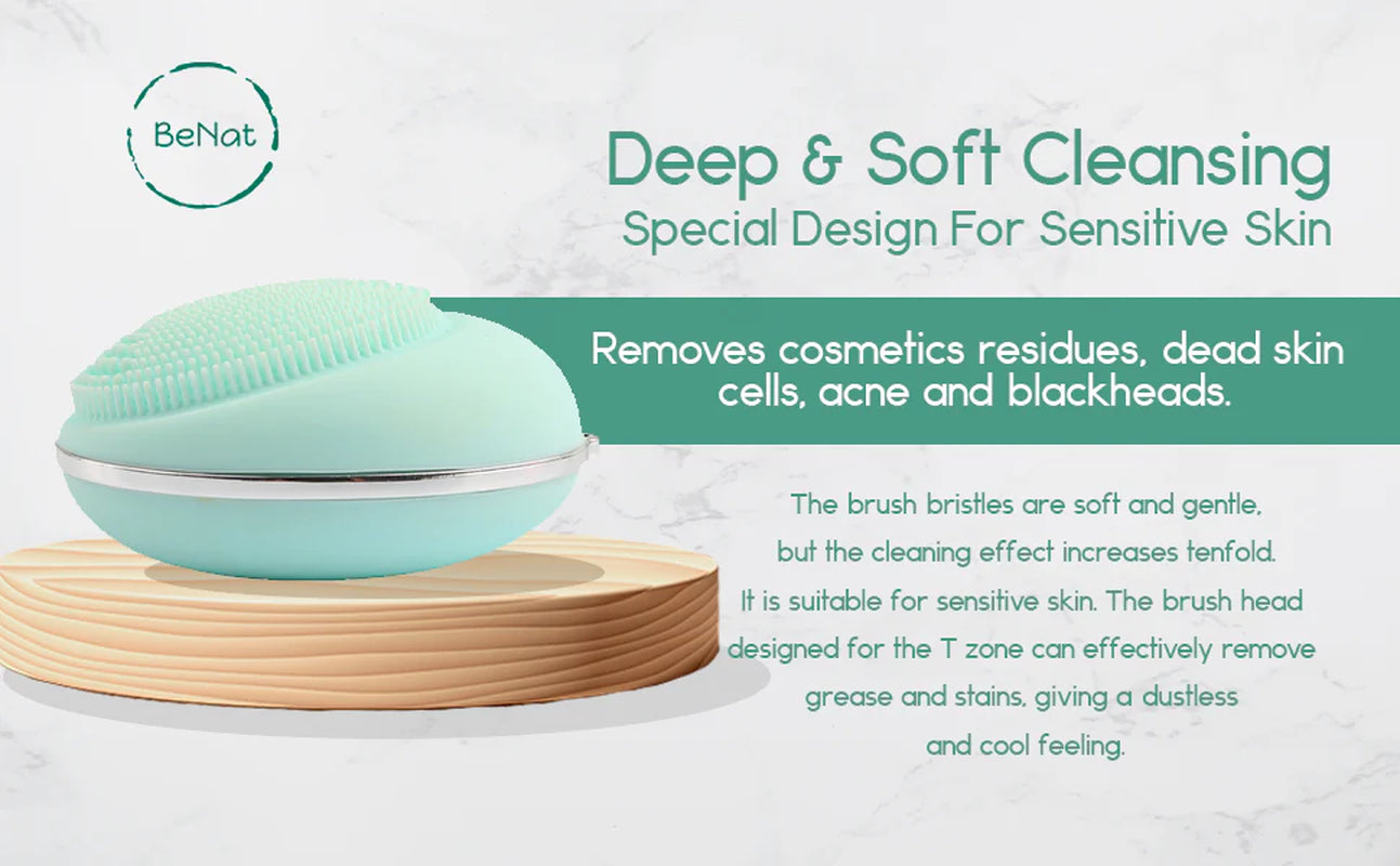 Glowing Skin Electric Facial Cleansing Brush